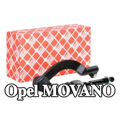 FEBI BILSTEIN مجموعة قضيب التوجيه للمحور الأمامي الأيمن, مع مواد تثبيت/تركيب — Opel Movano