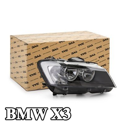 TYC المصباح الأيمن, H7/H7, مع محرك كهربائي — 2012 BMW X3
