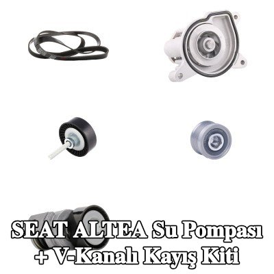RIDEX Su Pompası + V-Kanalı Kayış Kiti — 2009 SEAT Altea