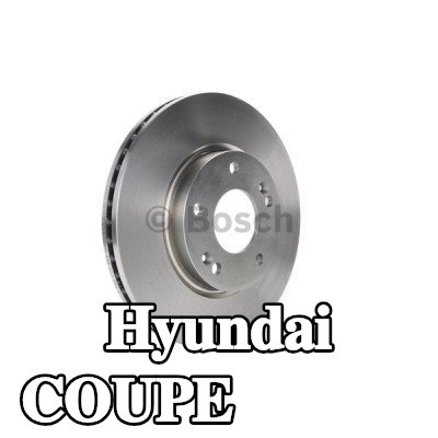 BOSCH القطر الخارجي لقرص المكابح: 280mm, مُهوى, مشحم, مع مسامير/براغي — Hyundai Coupe
