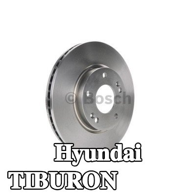 BOSCH القطر الخارجي لقرص المكابح: 280mm, مُهوى, مشحم, مع مسامير/براغي — 2000 Hyundai Tiburon