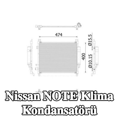 MAHLE Kurutuculu klima kondansatörü — Nissan Note