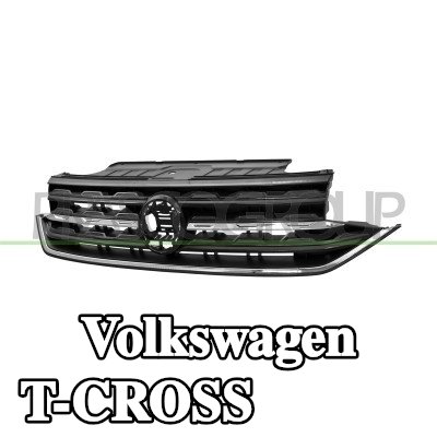 PRASCO شبكة المبرد باللون الأسود — Volkswagen T-cross