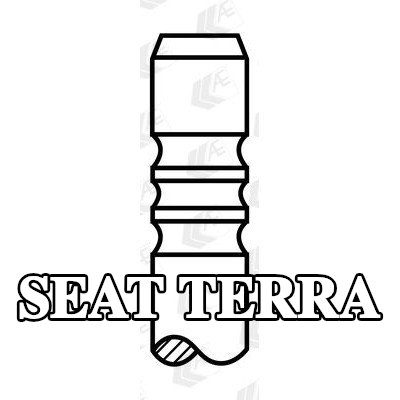 AE صمام العادم مقعد صمام مغطى بالستلايت, طرف ساق الصمام المقوى — SEAT Terra