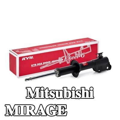 KYB ممتص الصدمات Excel-G, المحور الأمامي, ضغط الغاز, دعامة نظام التعليق — Mitsubishi Mirage