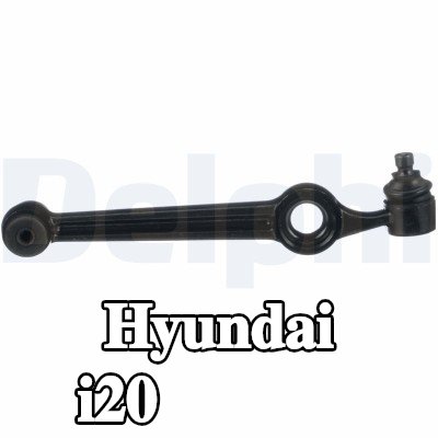 DELPHI ذراع التعليق للمحور الأمامي الأيمن, السفلي, صفائح فولاذية, مع وصلة كروية — Hyundai i20