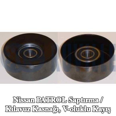 RUVILLE Saptırma / kılavuz kasnağı, V-ribbed belt Ø: 85mm — Nissan Patrol
