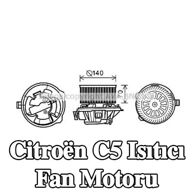 PRASCO Isıtıcı fan motoru — 2002 Citroën C5