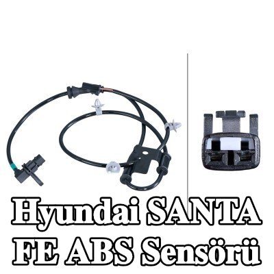 HELLA ABS sensörü Ön Aks Sol, kabloda sabitleme klipsleri ile — 2012 Hyundai Santa Fe