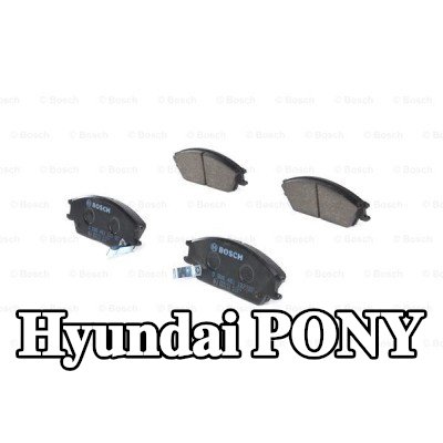 BOSCH مجموعة وسادات الفرامل 16mm, مع دليل التركيب — Hyundai Pony