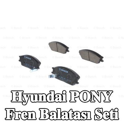 BOSCH Fren balatası seti 16mm, montaj kılavuzu ile — Hyundai Pony