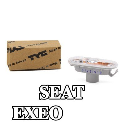 TYC مؤشر جانبي كلا الجانبين, تركيب جانبي, شفاف, بدون حامل لمبة — SEAT Exeo