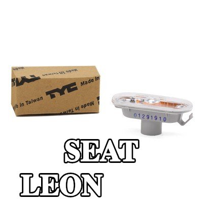 TYC مؤشر جانبي كلا الجانبين, تركيب جانبي, شفاف, بدون حامل لمبة — 2011 SEAT Leon