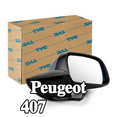 TYC مرآة جانبية يمنى — 2004 Peugeot 407