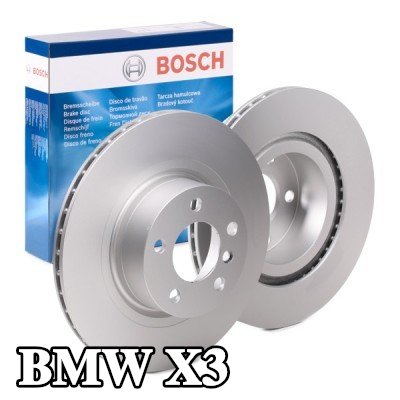 BOSCH القطر الخارجي لقرص المكابح: 330mm, مُهوى, مطلي — 2012 BMW X3