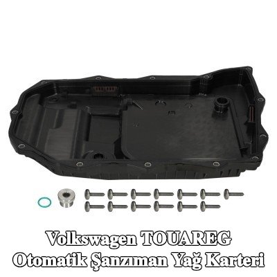 FEBI BILSTEIN Automatic transmission oil pan Oil sump with permanently integrated filter element, contalı/sızdırmaz, yağ tahliye tapalı, cıvata/vida ile — Volkswagen Touareg