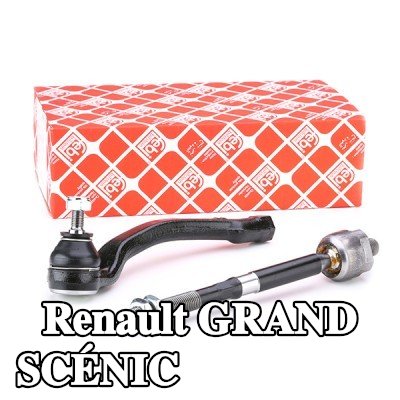 FEBI BILSTEIN مجموعة قضيب التوجيه، المحور الأمامي الأيسر, مع صامولة قفل — 2004 Renault Grand Scénic