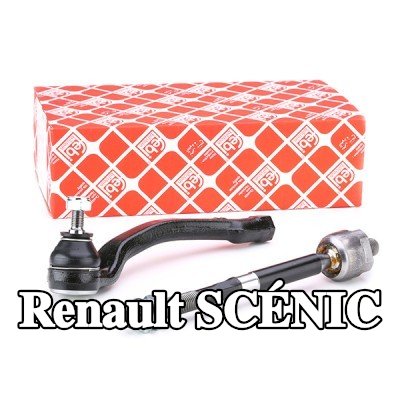 FEBI BILSTEIN مجموعة قضيب التوجيه، المحور الأمامي الأيسر, مع صامولة قفل — 2004 Renault Scénic