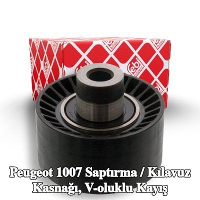 FEBI BILSTEIN Saptırma / kılavuz kasnağı, V-ribbed belt Outer Diameter: 60mm — 2005 Peugeot 1007