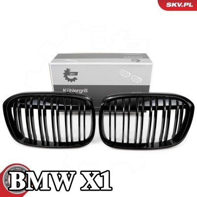 ESEN SKV شبكة المبرد على الجانبين, لامع, أسود — BMW X1