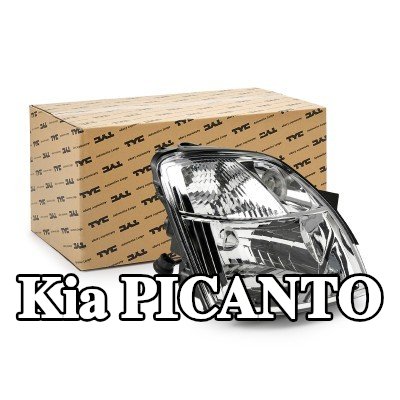 TYC المصباح الأيمن, H4, مع محرك كهربائي — 2004 Kia Picanto