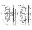 BOSCH Fren balatası seti 18mm, gıcırtı önleyici plaka ile, montaj kılavuzu ile, piston klipsli — Nissan Armada (9)