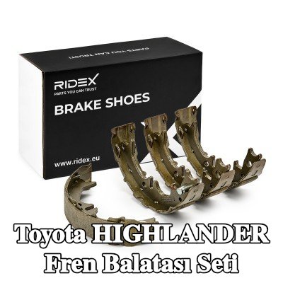 RIDEX Arka aks fren pabucu seti, 170mm, kol olmadan — 2000 Toyota Highlander