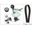 INA Water Pump + V-Ribbed Belt Kit Check alternator freewheel clutch & replace if necessary — Mercedes-Benz Gla (7)