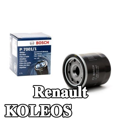 BOSCH فلتر الزيت مع صمام واحد مانع للرجوع — Renault Koleos