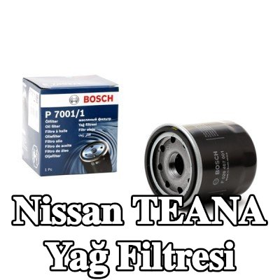 BOSCH Tek çek valflı yağ filtresi — 2003 Nissan Teana