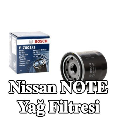 BOSCH Tek çek valflı yağ filtresi — Nissan Note