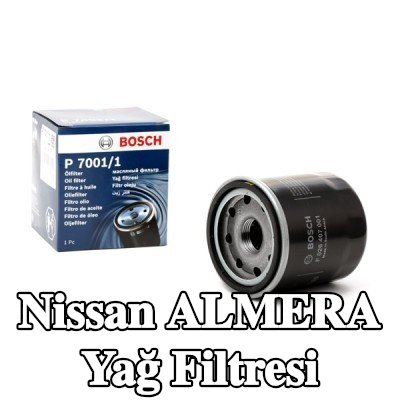 BOSCH Tek çek valflı yağ filtresi — 2002 Nissan Almera