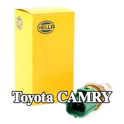 HELLA مستشعر, درجة حرارة سائل التبريد M12x1, 5, مع حشية/مانع تسرب — 2000 Toyota Camry