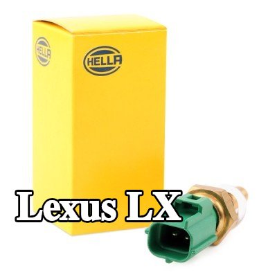 HELLA مستشعر, درجة حرارة سائل التبريد M12x1, 5, مع حشية/مانع تسرب — Lexus Lx