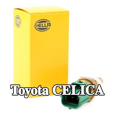 HELLA مستشعر, درجة حرارة سائل التبريد M12x1, 5, مع حشية/مانع تسرب — Toyota Celica