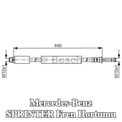 BOSCH Fren hortumu 446mm — 2012 Mercedes-Benz Sprinter
