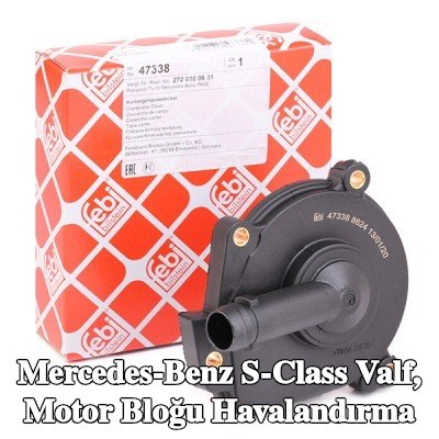 FEBI BILSTEIN Valf, motor bloğu havalandırma — 2012 Mercedes-Benz S-Class