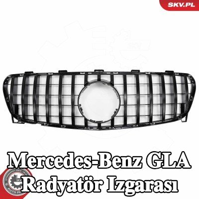 ESEN SKV Radyatör ızgarası parlak, siyah — Mercedes-Benz Gla