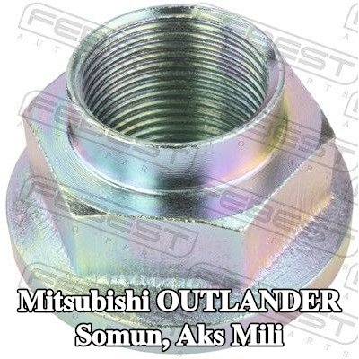 FEBEST Somun, aks mili — Mitsubishi Outlander