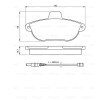 BOSCH Fren balatası seti 18mm — Peugeot 806 (5)