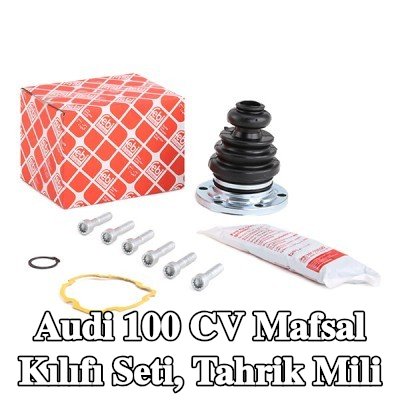 FEBI BILSTEIN CV kılıf kiti, lastik tahrik mili, gres ile — Audi 100