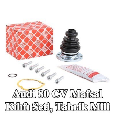 FEBI BILSTEIN CV kılıf kiti, lastik tahrik mili, gres ile — Audi 80