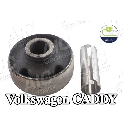 AIC مجموعة أدوات التركيب, ذراع التعليق المحور الأمامي كلا الجانبين, مع جلبة التثبيت — Volkswagen Caddy