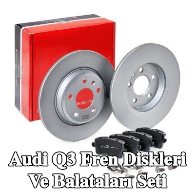 MAPCO Fren diskleri ve balataları seti Arka Aks, düz, fren kaliperi vidaları ile — 2012 Audi Q3