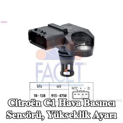 FACET Hava Basıncı Sensörü, yükseklik ayarı İtalya'da üretilmiştir - OE Eşdeğeri — Citroën C1