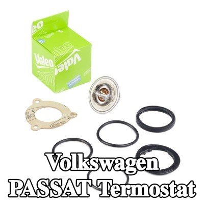 VALEO Termostat 88°C, conta/sızdırmazlık elemanları ile — 2012 Volkswagen Passat