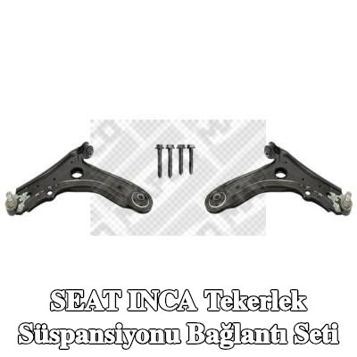 MAPCO Bağlantı seti, tekerlek süspansiyonu Ön Aks Sol, Ön Aks Sağ, Alt, bilyeli mafsal ile, kilit vidası seti ile — SEAT Inca