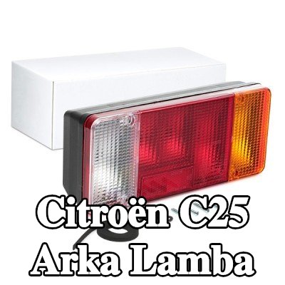 VAN WEZEL Arka lamba Sağ, ampul tutuculu — Citroën C25