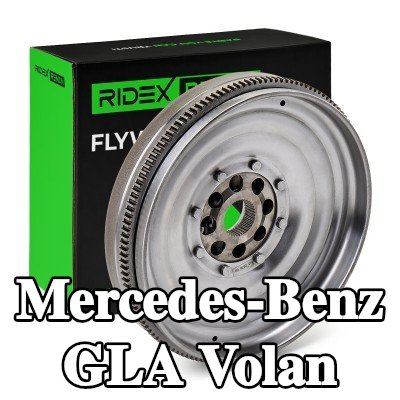 RIDEX REMAN Volan Sürtünme kontrol plakası olmayan çift kütleli volan, vida seti olmadan, pilot yatak olmadan — Mercedes-Benz Gla