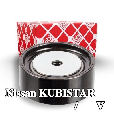 FEBI BILSTEIN بكرة الانحراف/التوجيه, V-ribbed belt Outer Diameter: 56mm — Nissan Kubistar